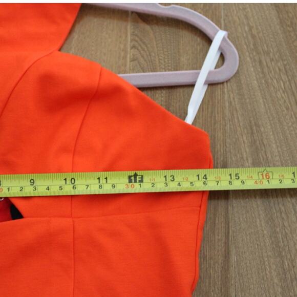 NWT NBD Revolve One Shoulder Cut Out Center Long Maxi Dress Formal Orange Small - Picture 6 of 7